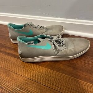 Men’s Nike Gray and Teal Sneakers